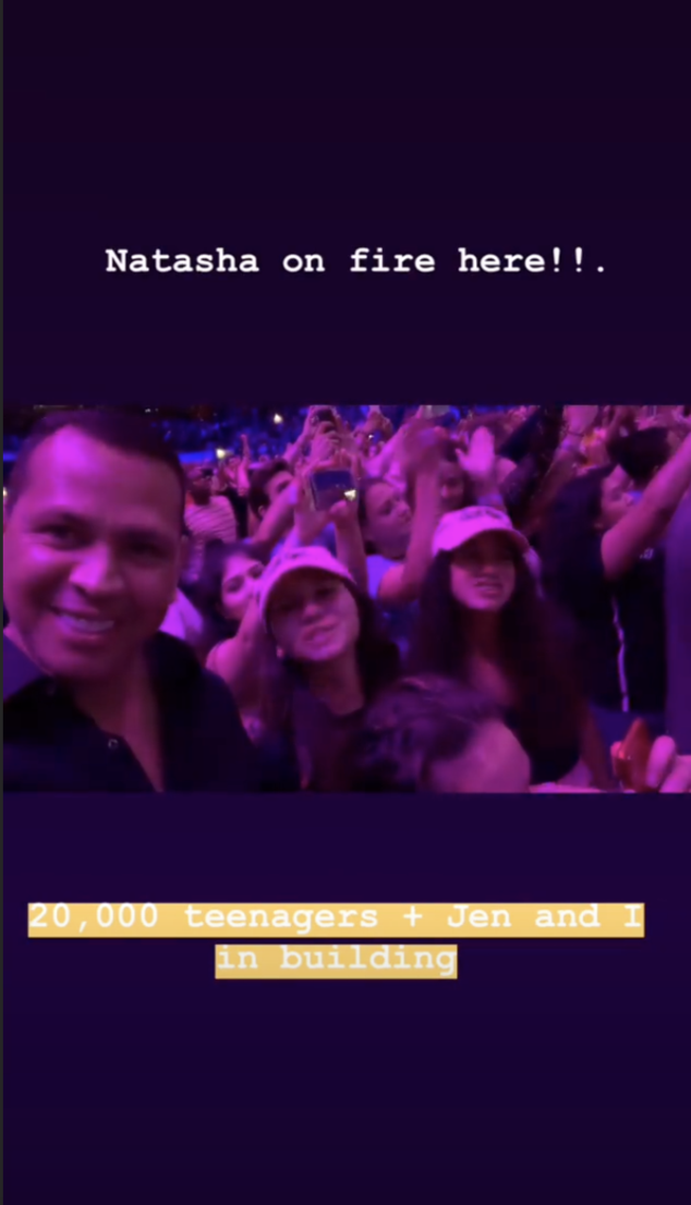 Alex Rodriguez, Ariana Grande concert Alex Rodriguez, Ariana Grande concert